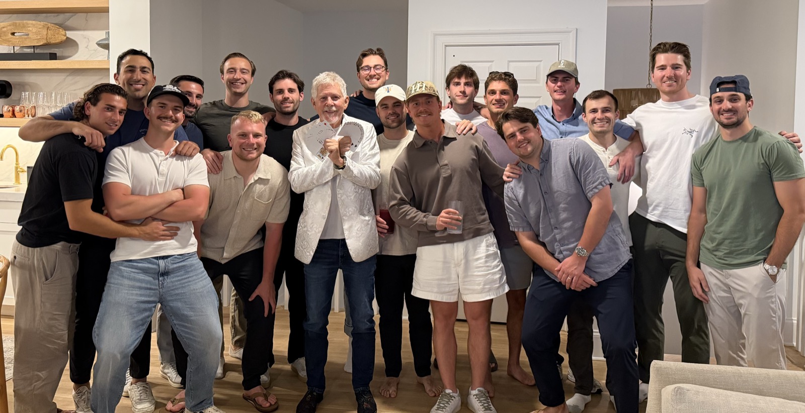 The squad with Ed the Magician at the Yellow Pearl