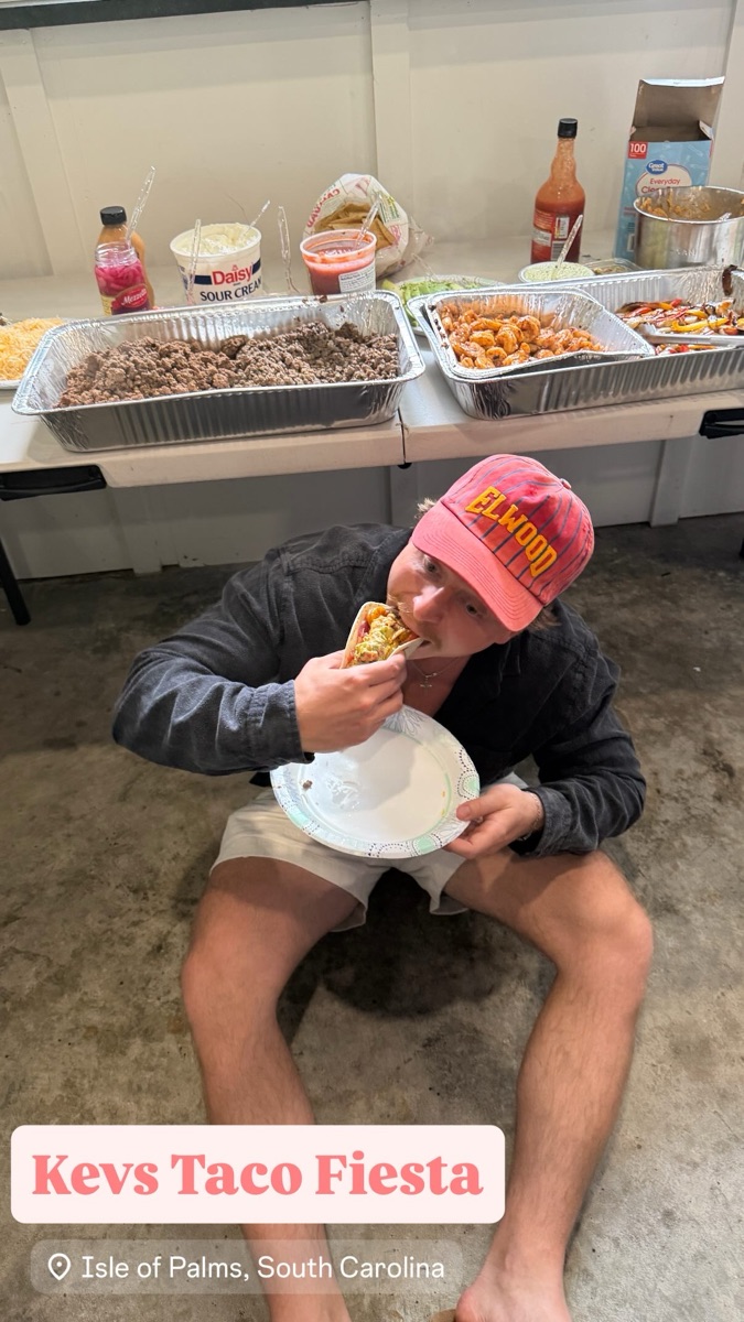 Kevin loves tacos